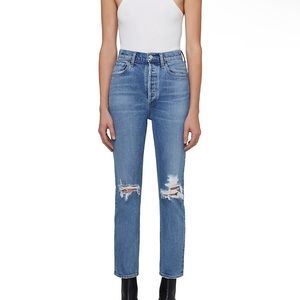 Agolde Wilder stretch distressed jeans